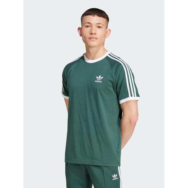 Adidas Футболка бавовняна чоловіча  Originals 3-Stripes Tee IY8720 S Зелена (4067898580775) - зображення 1