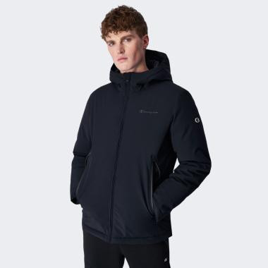 Champion Чорна чоловіча куртка  hooded jacket cha219193-NBK/NBK - зображення 1