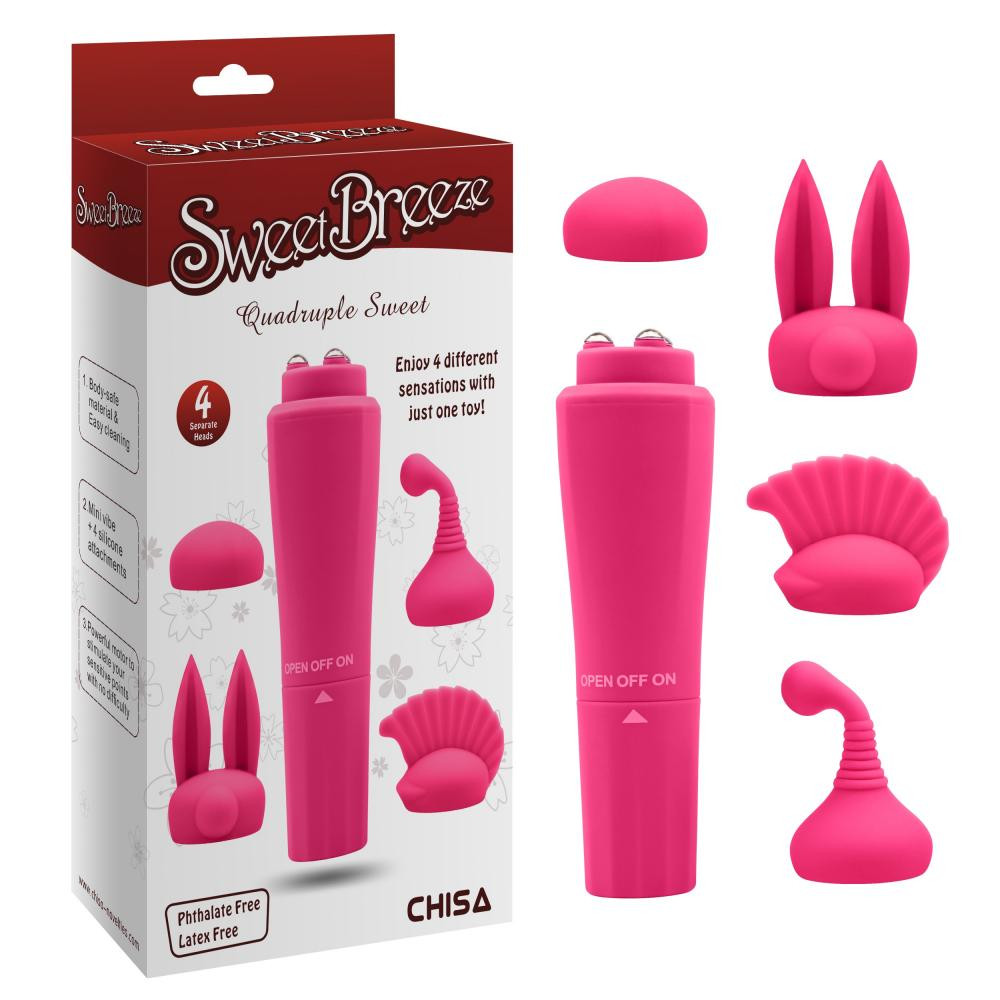 Chisa Novelties Sweet Breeze Quadruple Sweet, розовый (521668 /CN-100652166) - зображення 1