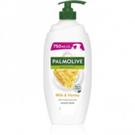   PALMOLIVE Naturals Milk & Honey кремовий гель для душу та ванни з екстрактом меду та молока з дозатором 750 мл