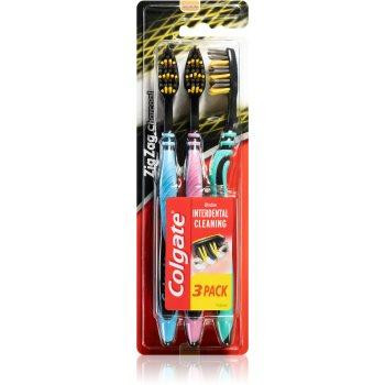 Colgate Zig Zag Charcoal зубні щіточки medium 3 кс - зображення 1