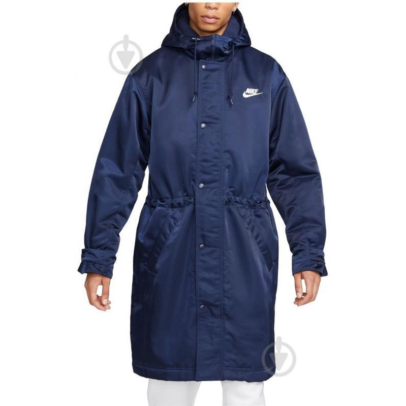 Nike Парка  M Nk Club Stadium Parka FB7320-410 M Midnight Navy/White (196607392034) - зображення 1