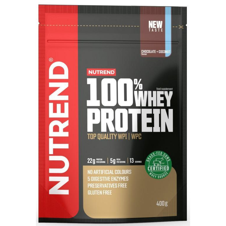 Nutrend 100% Whey Protein 400 g /13 servings/ Vanilla - зображення 1