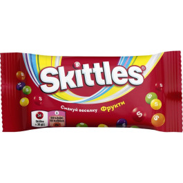   Skittles Драже  оригінальні, 38 г (132285) (5000159376655)