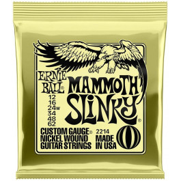   Ernie Ball Струны для электрогитары P02214 Mammoth Slinky Nickel Wound 12/62