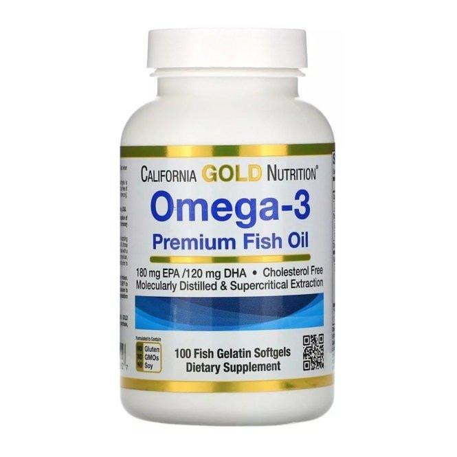 California Gold Nutrition Омега-3, риб'ячий жир преміальної якості, Omega-3, Premium F (MLI-00952) - зображення 1