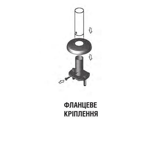  Фланцевий адаптер для сходів , сталь 304 - зображення 1