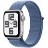 Apple Watch SE 2 GPS + Cellular 40mm Silver Aluminium Case w. Winter Blue Sport Loop (MRGQ3) - зображення 1