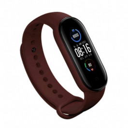   BeCover Силіконовий ремінець для Xiaomi Mi Smart Band 5 / Mi Smart Band 6 Red Wine (705557)