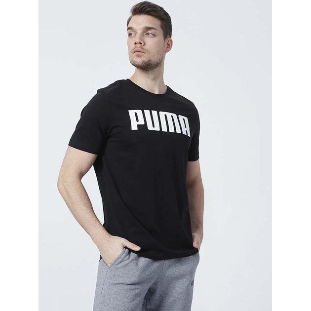 PUMA Футболка бавовняна довга чоловіча  ESS  Tee M 84722301 XS Black (4064533428157) - зображення 1