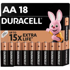   Duracell AA bat Alkaline 18шт (5006192)