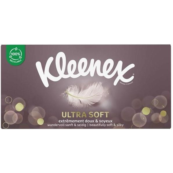 Kleenex Серветки універсальні  Ultrasoft, у коробці, 64 шт. (5029053579290) - зображення 1