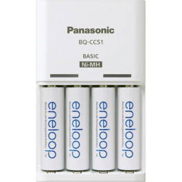   Panasonic Basic Charger+ Eneloop 4AA 1900 mAh K-KJ51MCC40E