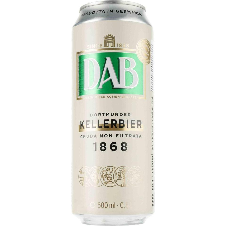 DAB-beer Пиво  Kellerbier світле, 5.6%, з/б, 0.5 л (4053400208824) - зображення 1