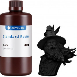   Anycubic Фотополімерна смола  Standard Resin, 1кг, чорний (SPTBK-104E)