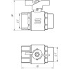 SELBA Кран кульовий прямий  1? ЗВ КБ SL1508 (9636) - зображення 3