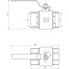 SELBA Кран кульовий прямий  2? ВВ КР SL1506 (15714) - зображення 3