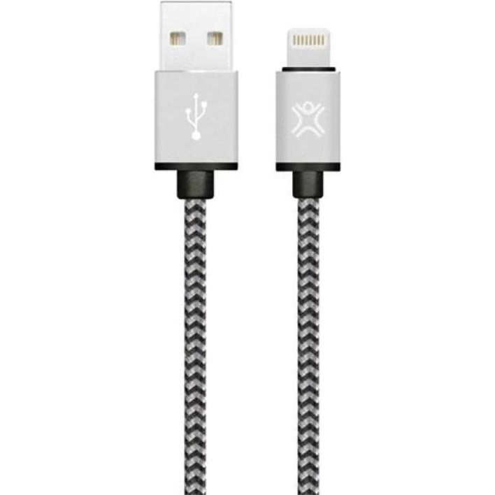 XtremeMac Lightning Nylon Cable Silver 1.2m (XCL-PRC-83) - зображення 1