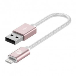   LAB.C Lightning Leather Cable A.L (0.15m) Rose Gold (LABC-510-RG)