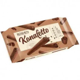   Roshen Трубочки  Konafetto вафельні з начинкою крем-какао, 140 г (4823077633034)