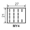 АСКО-УКРЕМ Реле промежуточное МY4 3А AC-110В IP40 (A0090010020) - зображення 3