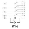 АСКО-УКРЕМ Реле промежуточное МY4 3А AC-110В IP40 (A0090010020) - зображення 5