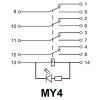 АСКО-УКРЕМ Реле промежуточное МY4 3А AC-220В IP40 (A0090010009) - зображення 4