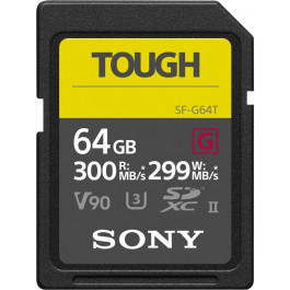   Sony 64 GB SDXC UHS-II U3 V90 TOUGH SF64TG