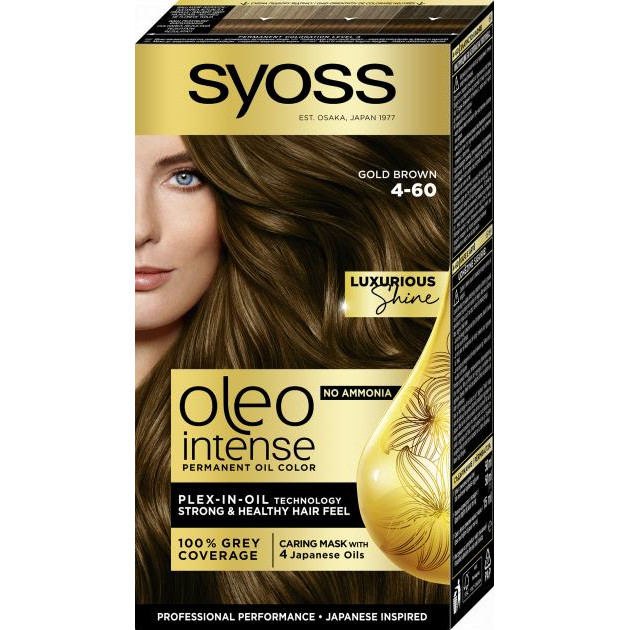 Syoss Фарба для волосся  Oleo Intense 4-60 Золотистий каштановий 115 мл (5201143734141) - зображення 1