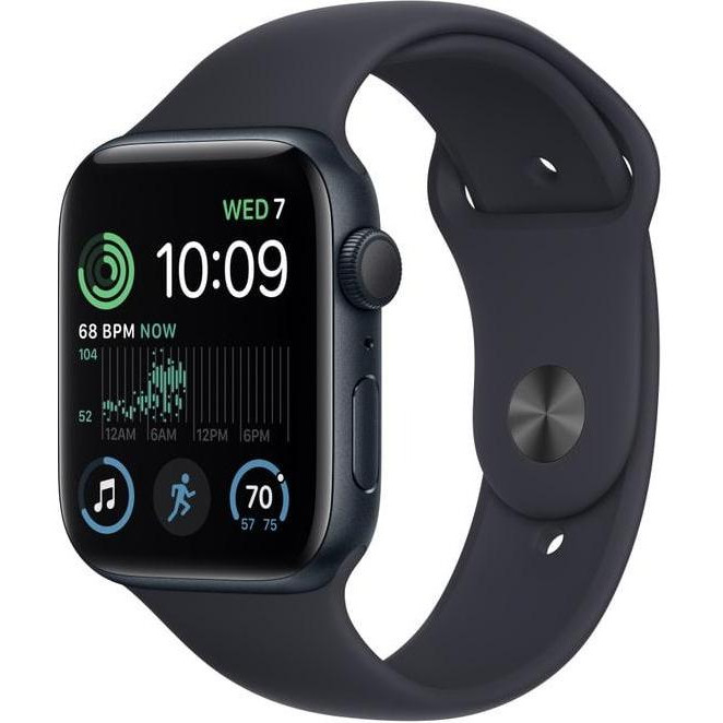 Apple Watch SE 2 GPS + Cellular 40mm Midnight Aluminum Case w. Midnight S. Band - S/M (MNTM3/MRG83/MRG63) - зображення 1