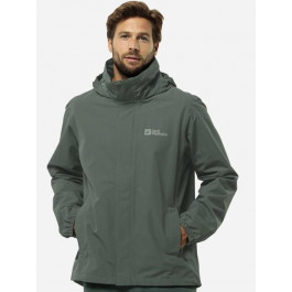   Jack Wolfskin Спортивна вітрівка чоловіча  Stormy Point 2L Jkt M 1111142-4311 XL Зелена (4064886000468)