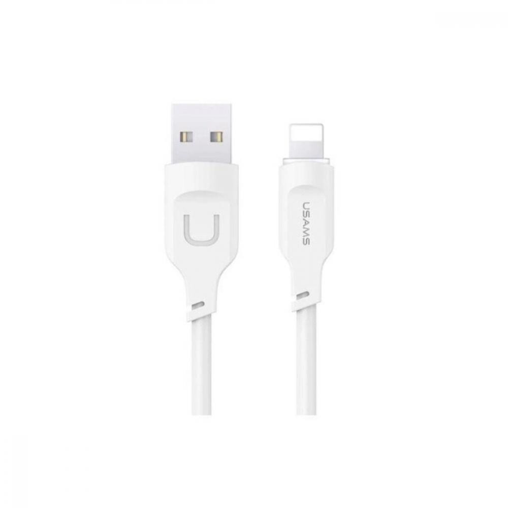 USAMS US-SJ618 Lightning Charging Data Cable 1m White (SJ618USB02) - зображення 1