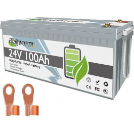   TCBWorth LiFePO4 25,6V 100AH