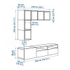 IKEA BESTA/EKET Комбинация-1 шкафов под телевизор (792.044.24) - зображення 8