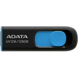   ADATA 128 GB DashDrive UV128 Black/Blue (AUV128-128G-RBE)