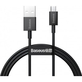   Baseus USB - micro-USB Superior Series 1 m Black (CAMYS-01)