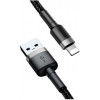 Baseus cafule Cable USB For iP 2A 3m Gray+Black (CALKLF-RG1) - зображення 3