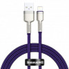 Baseus Cafule Metal Data Cable USB for Lightning 1m Purple (CALJK-A05) - зображення 1