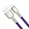 Baseus Cafule Metal Data Cable USB for Lightning 1m Purple (CALJK-A05) - зображення 2