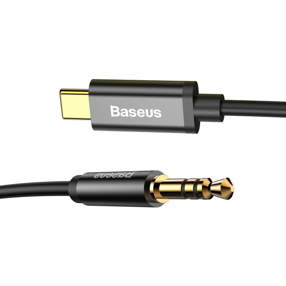 Baseus USB-C to Mini-jack 3.5 Yiven 1.2M Black (CAM01-01) - зображення 1