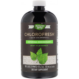   Nature's Way Жидкий Хлорофил, Liquid Chlorophyll, Nature's Way, (мятный вкус), 473.2 мл.