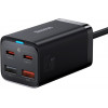 Baseus Wall Charger GaN3 Pro 2xUSB 2xType-C 65W Black with USB-C (CCGP040101) - зображення 1