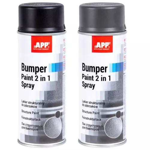 Auto-Plast Produkt (APP) Фарба APP Bumper Paint 2 в1 Spray сіра 400 мл (020812) - зображення 1