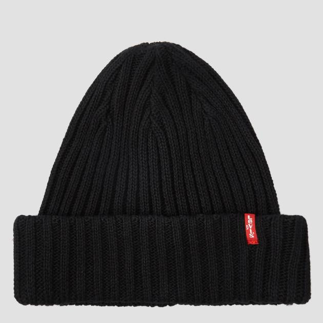 Levi's Шапка  Ribbed Beanie 225186-6-59 One size Regular Black (7613325706613) - зображення 1