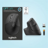 Logitech Lift Left Vertical Ergonomic Wireless/Bluetooth Graphite (910-006474) - зображення 5