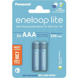   Panasonic AAA 550mAh NiMh 2шт Eneloop Lite (BK-4LCCE/2BE)