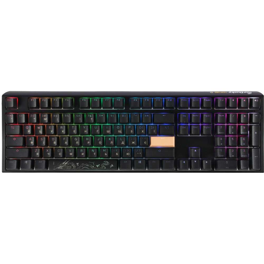 Ducky One 3 Cherry MX Blue RGB UA USB Black (DKON2108ST-CUAPXCLAWSC1) - зображення 1