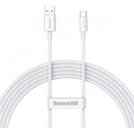   Baseus Glimmer Series SUPERVOOC Type-A to Type-C 65W 1m White (CAYS000902)