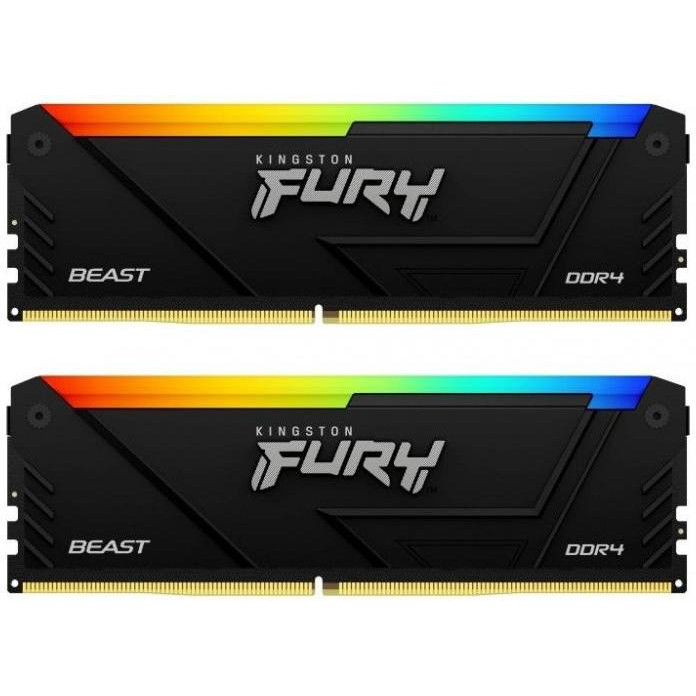 Kingston FURY 64 GB (2x32GB) DDR4 3600 MHz Beast RGB (KF436C18BB2AK2/64) - зображення 1