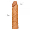 LoveToy Pleasure X-Tender Penis Sleeve Brown Add 1", Brown - зображення 2